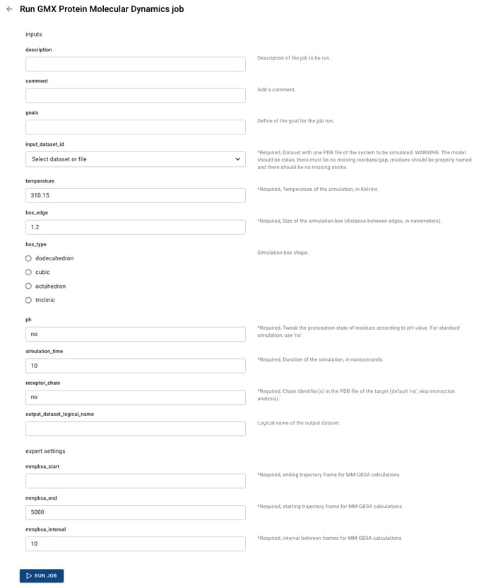 LENSai job submission window